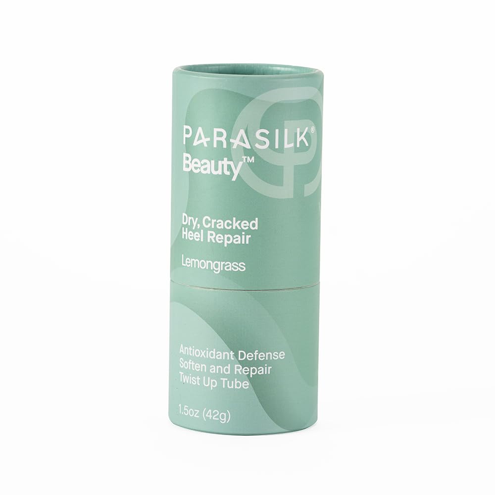 Parasilk Beauty Lemongrass Heel Repair Stick twist-up design for easy application and deep hydration.