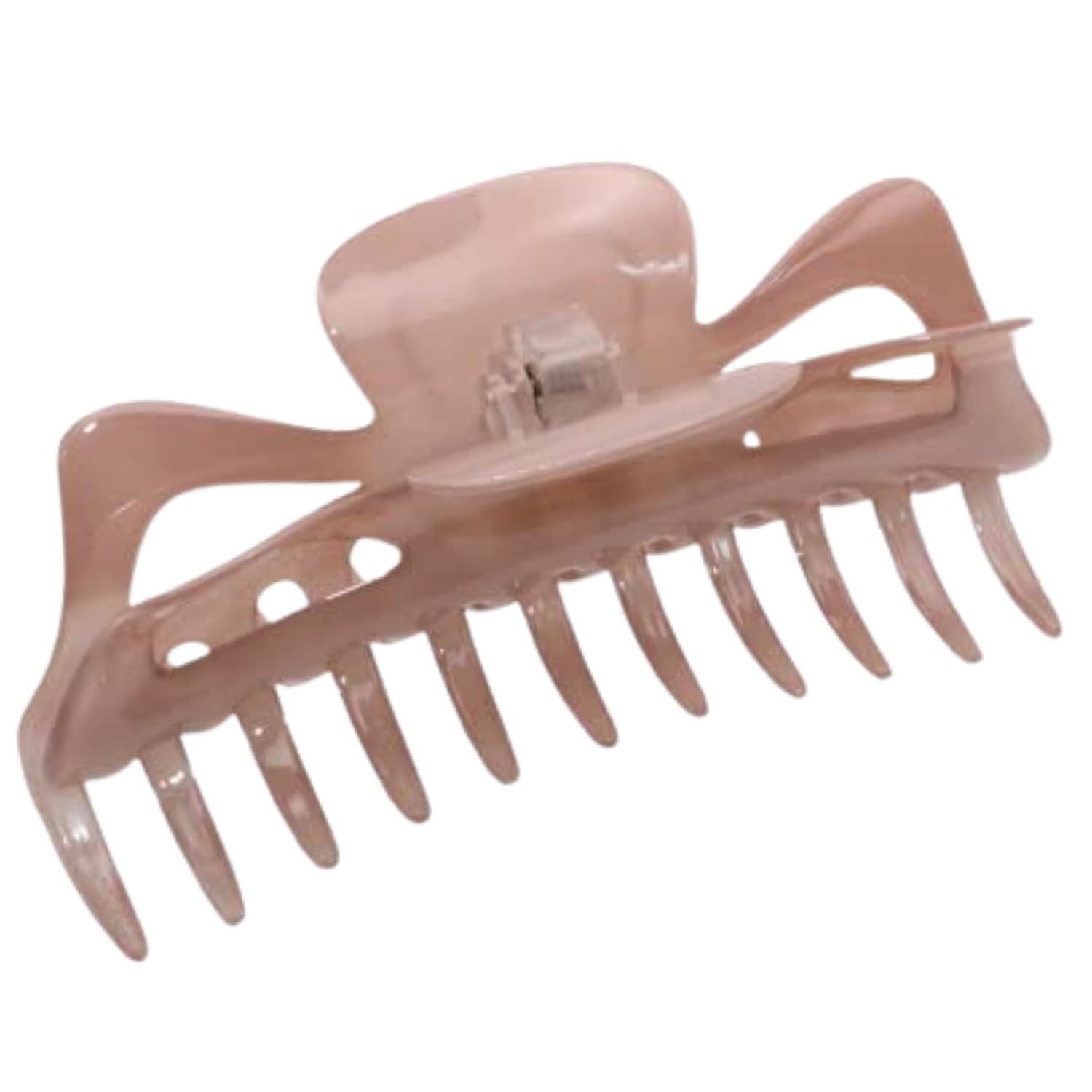 Parcelona French Classic Jumbo Clip blush secures thick hair for all-day wear