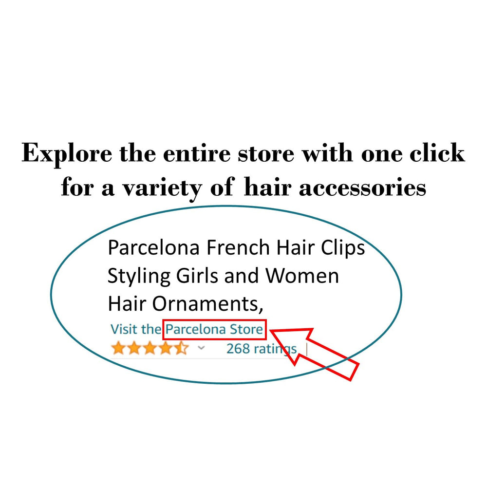 Parcelona French twist half-up styling clip enables quick, chic looks
