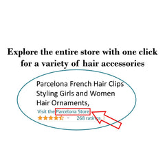 Parcelona French twist half-up styling clip enables quick, chic looks