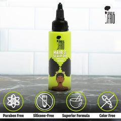 Daily-use scene with Pardon My Fro hair oil for healthier look