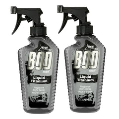 Parfums De Coeur Bod Man Liquid Titanium bottle with a bold, long-lasting fragrance.