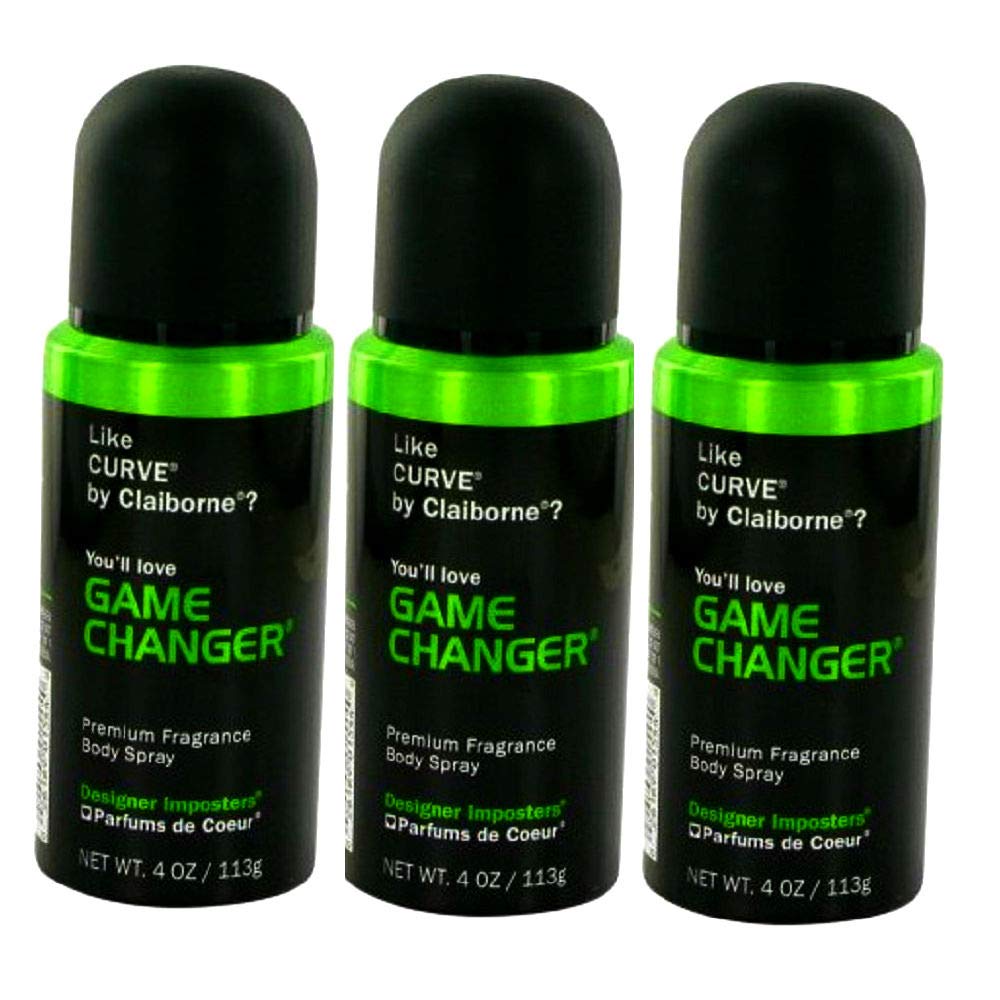 Parfums De Coeur Game Changer bottle 3-pack for on-the-go fragrance.