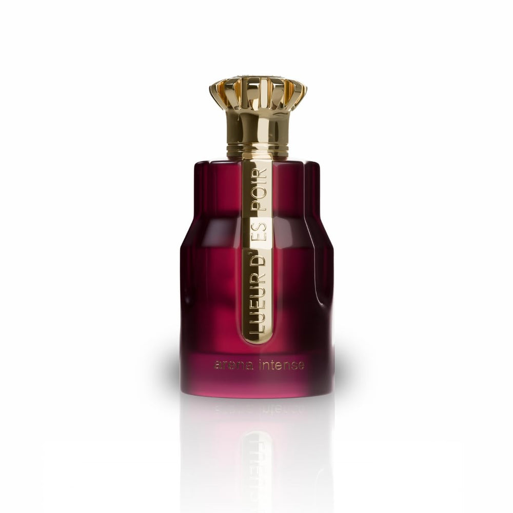 Paris Corner Lueur Arena Intense bottle front view highlighting bold design and presence