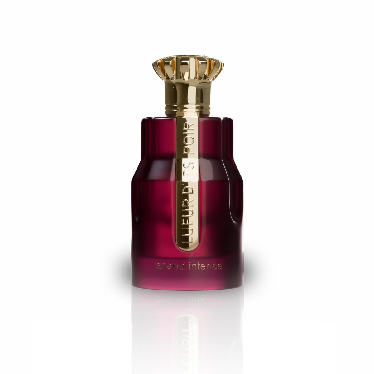 Paris Corner Lueur Arena Intense bottle front view highlighting bold design and presence
