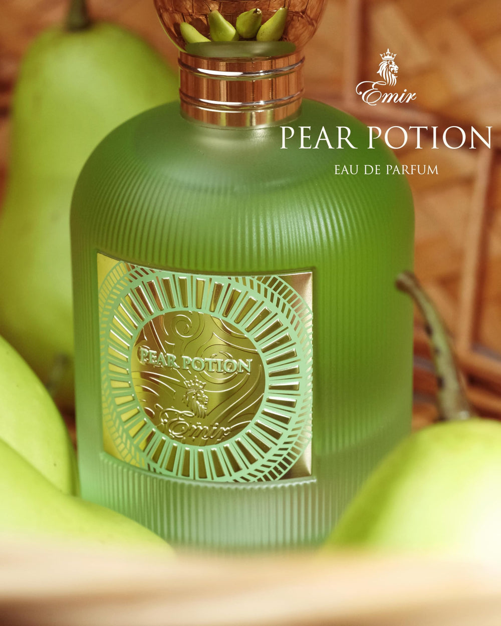 Pear Potion EDP base notes image—raspberry and musk bring warmth