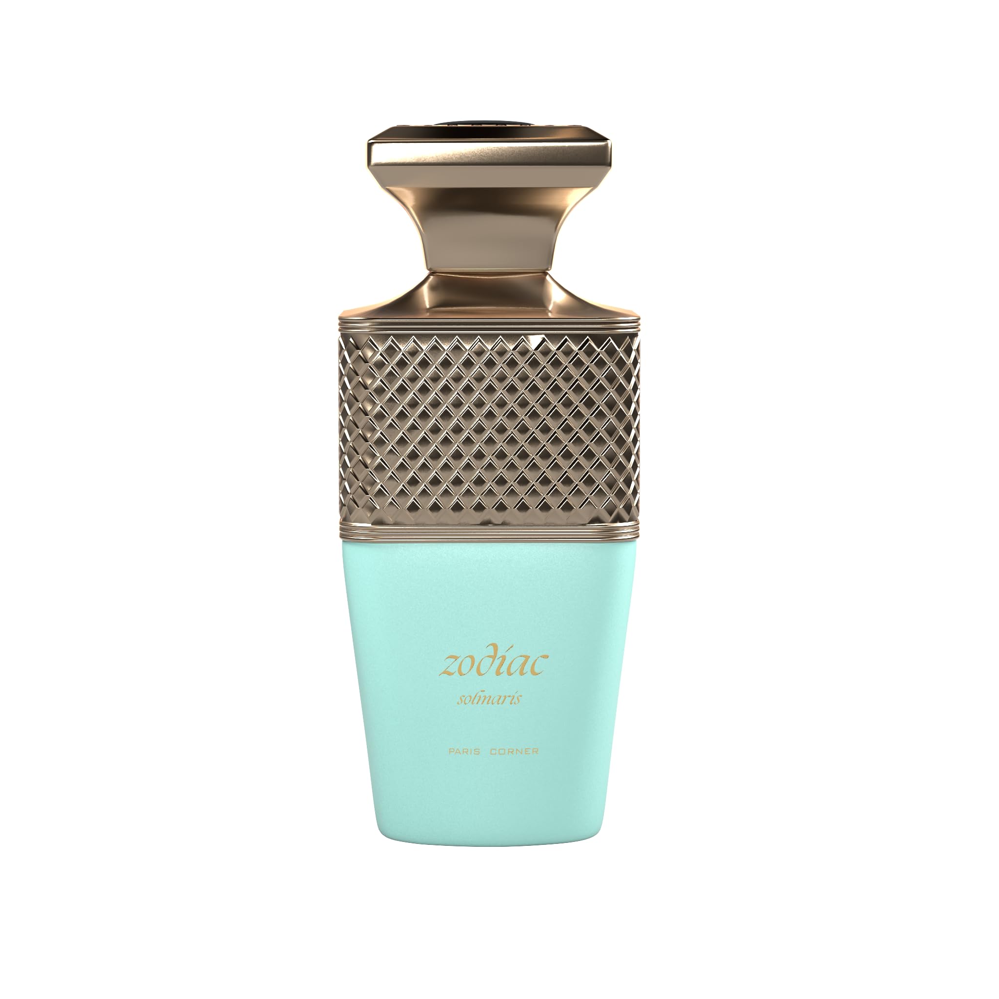 Paris Corner Zodiac Solmaris bottle front, presenting a fresh marine fragrance for daily wear.