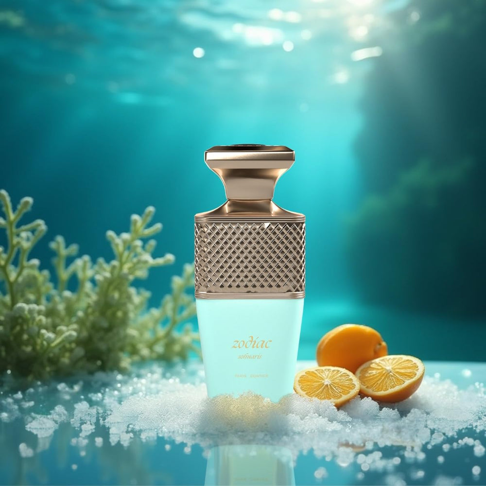 Paris Corner Zodiac Solmaris woody base with vetiver and cedarwood for lasting depth.
