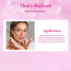Parívie That’s Radiant Cleanser close-up with rice extract for gentle nourishment