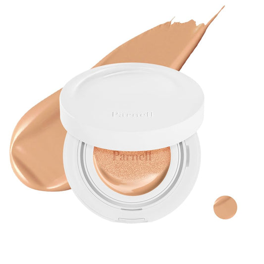 Parnell Cicamanu Serum Cushion bottle close-up showing radiant finish