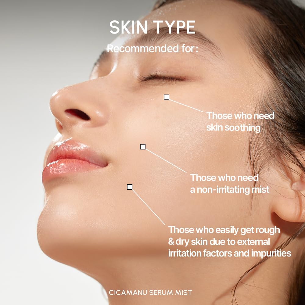 Parnell Cicamanu Serum Mist travel-friendly design for on-the-go use.