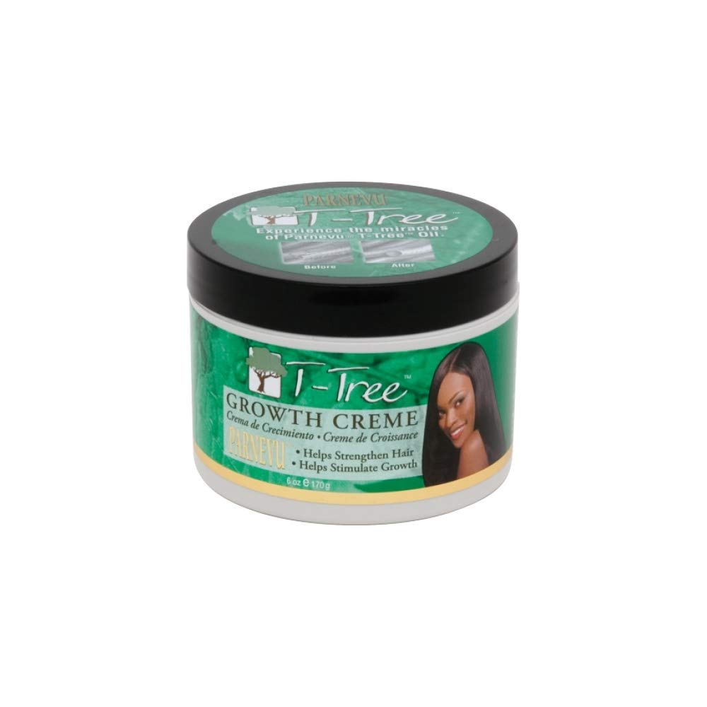 Parnevu Tea Tree Growth Cream bottle front for refreshing scalp care