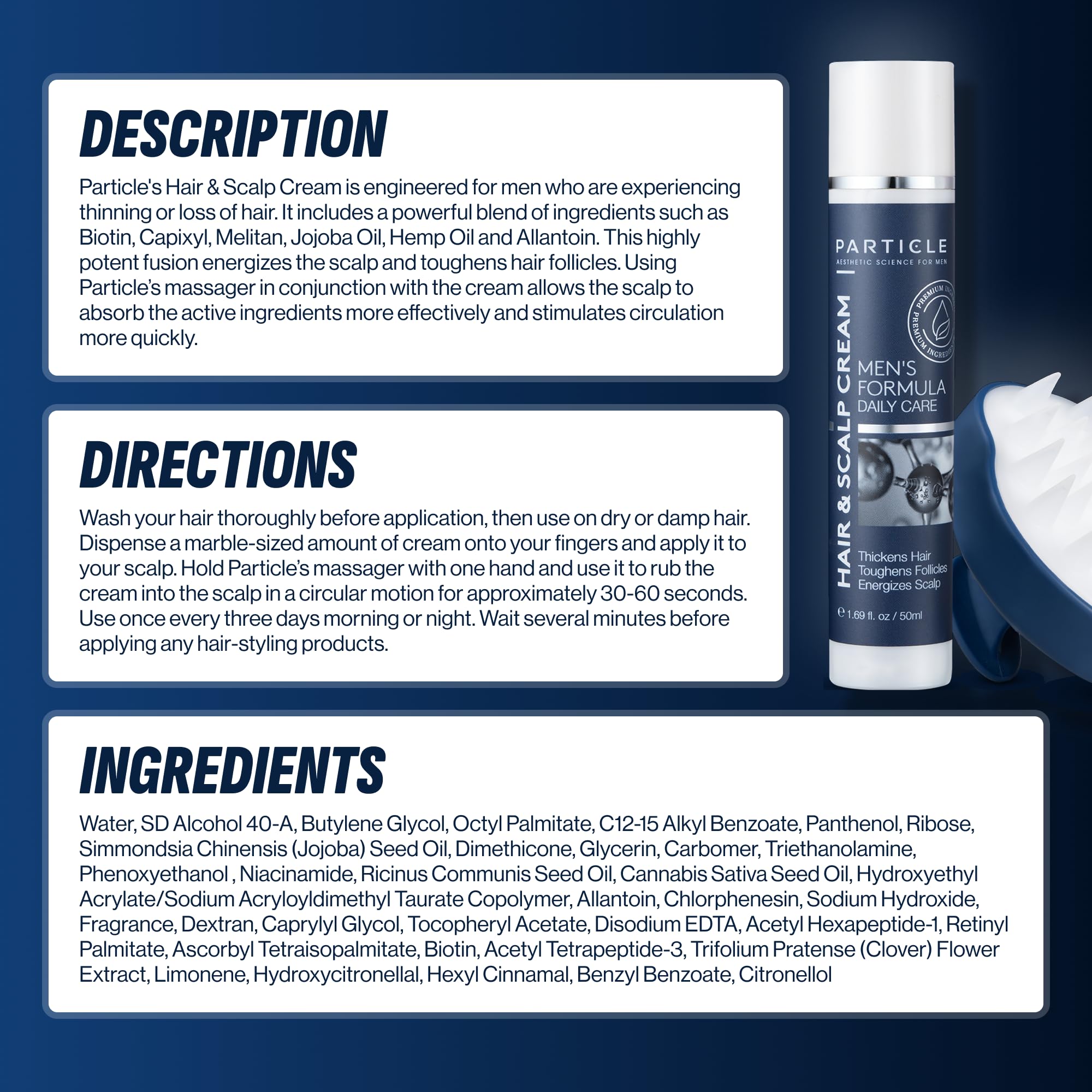 Particle morning grooming routine close-up inviting simple daily care