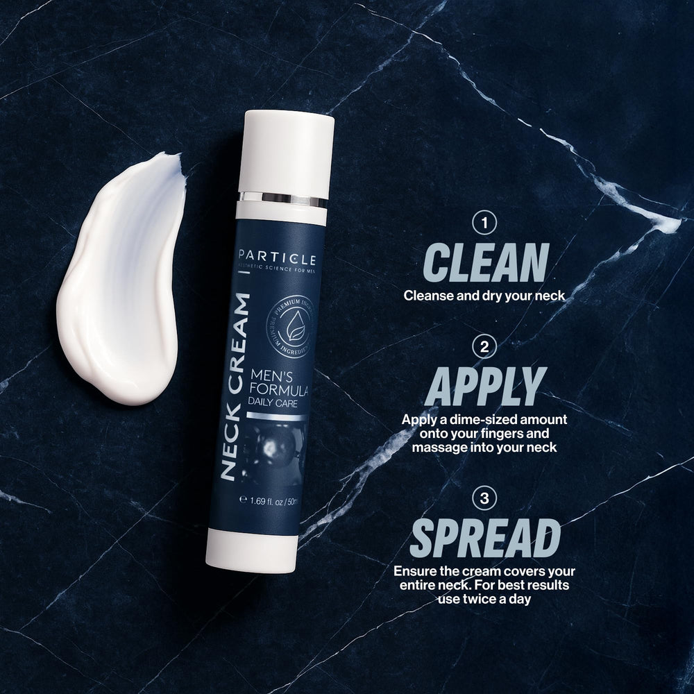 Particle Neck Cream absorbed quickly leaving skin feeling refreshed without residue.