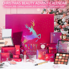 Partylamb makeup advent calendar interior reveal showing daily surprises