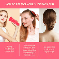 PasaRose Cactus Fruit 3-in-1 Cream damp-hair application for precise styling control.