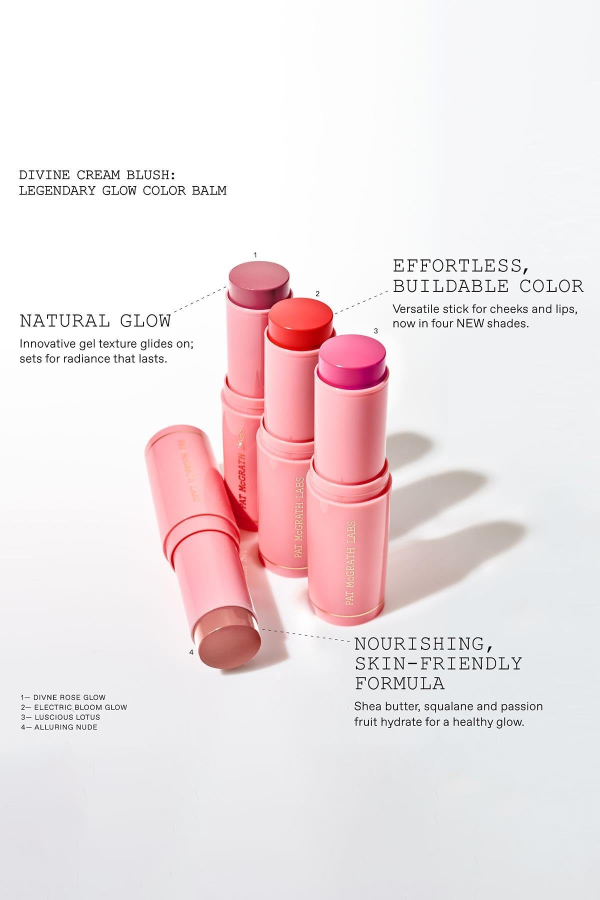 Portable packaging image of Divine Cream Blush tubing.