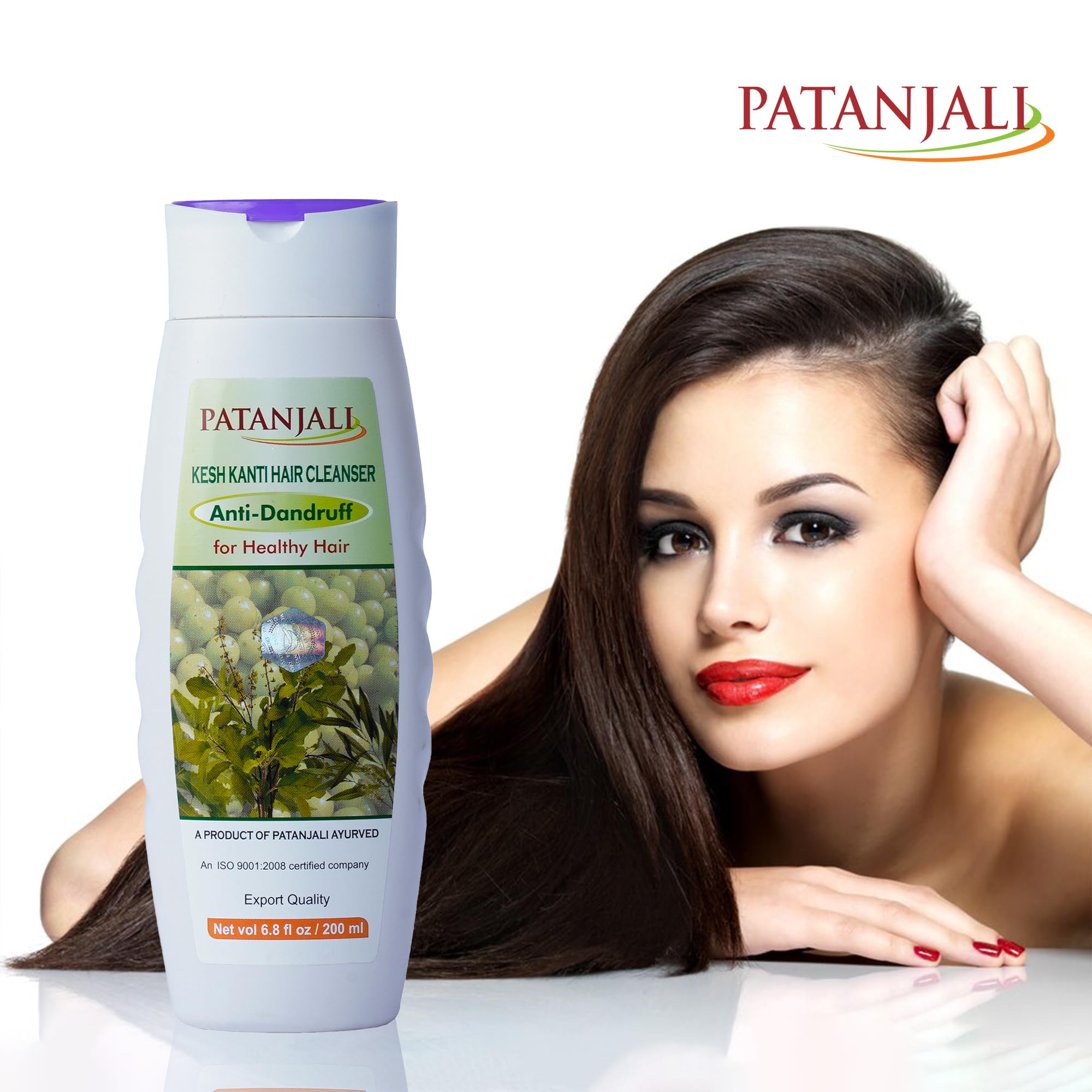 Patanjali Kesh Kanti anti-dandruff shampoo pack of two showcasing value and routine care