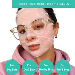 Patchology All the Feels Get Dewy With It mask provides hydration for dewy skin.