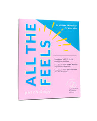 Patchology All the Feels mask texture close-up reveals smooth sheets with active ingredients.