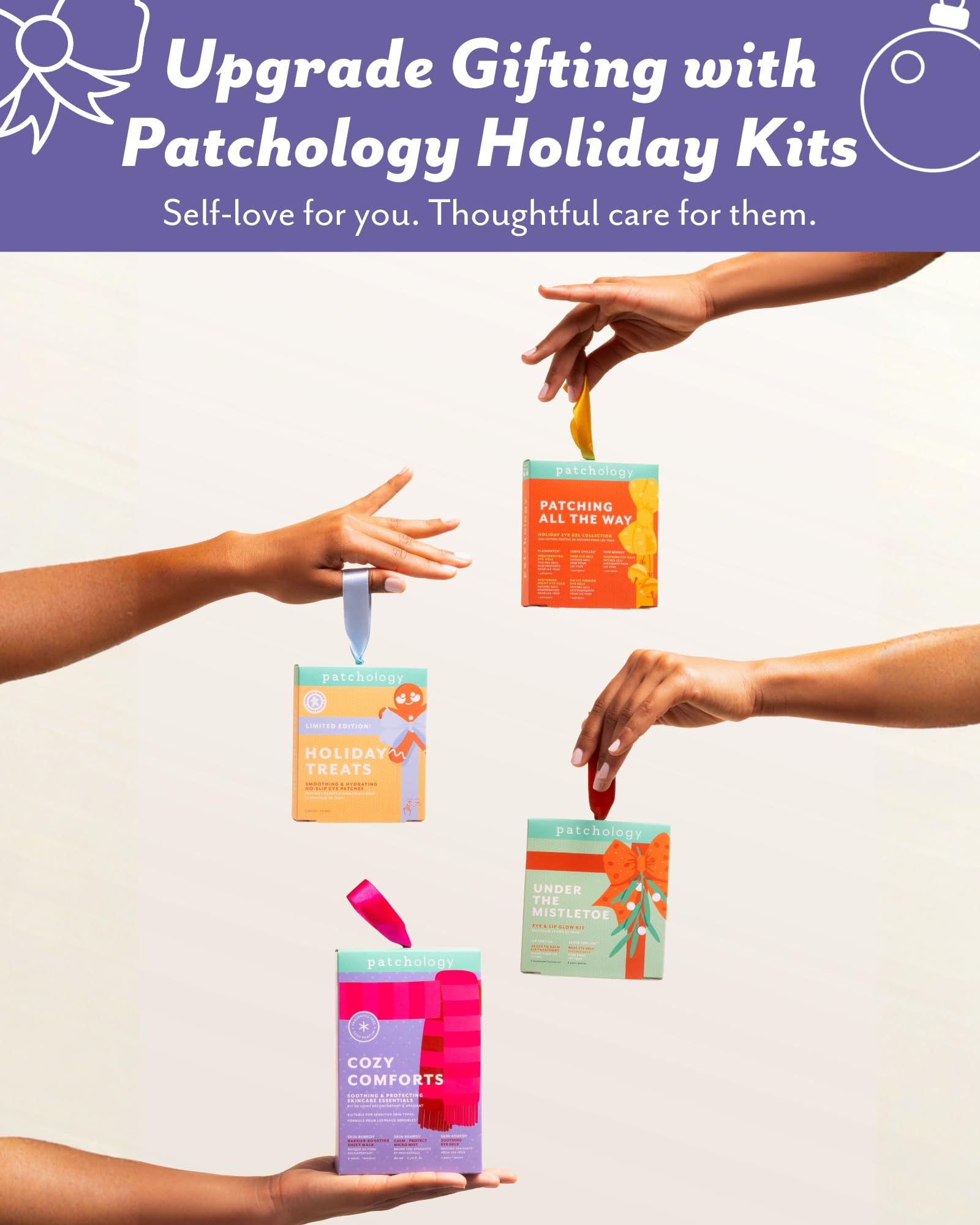 Patchology Cozy Comforts gift set on display—perfect stocking stuffer.