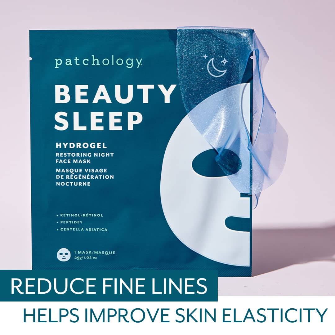 Patchology hydrogel mask beauty sleep packaging — convenient two-pack for routine nights.