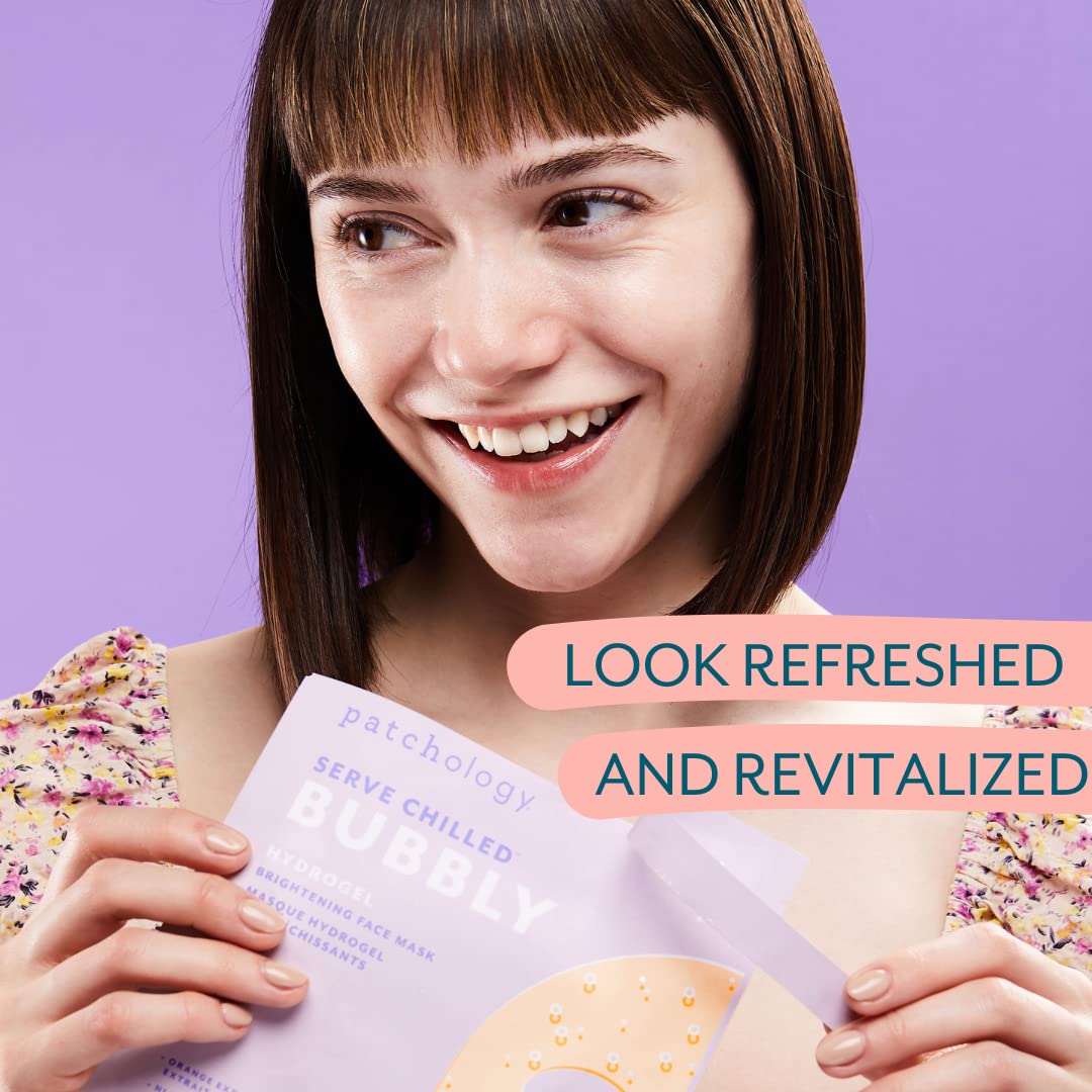 Patchology hydrogel texture closeup shows comfortable masking during treatment.