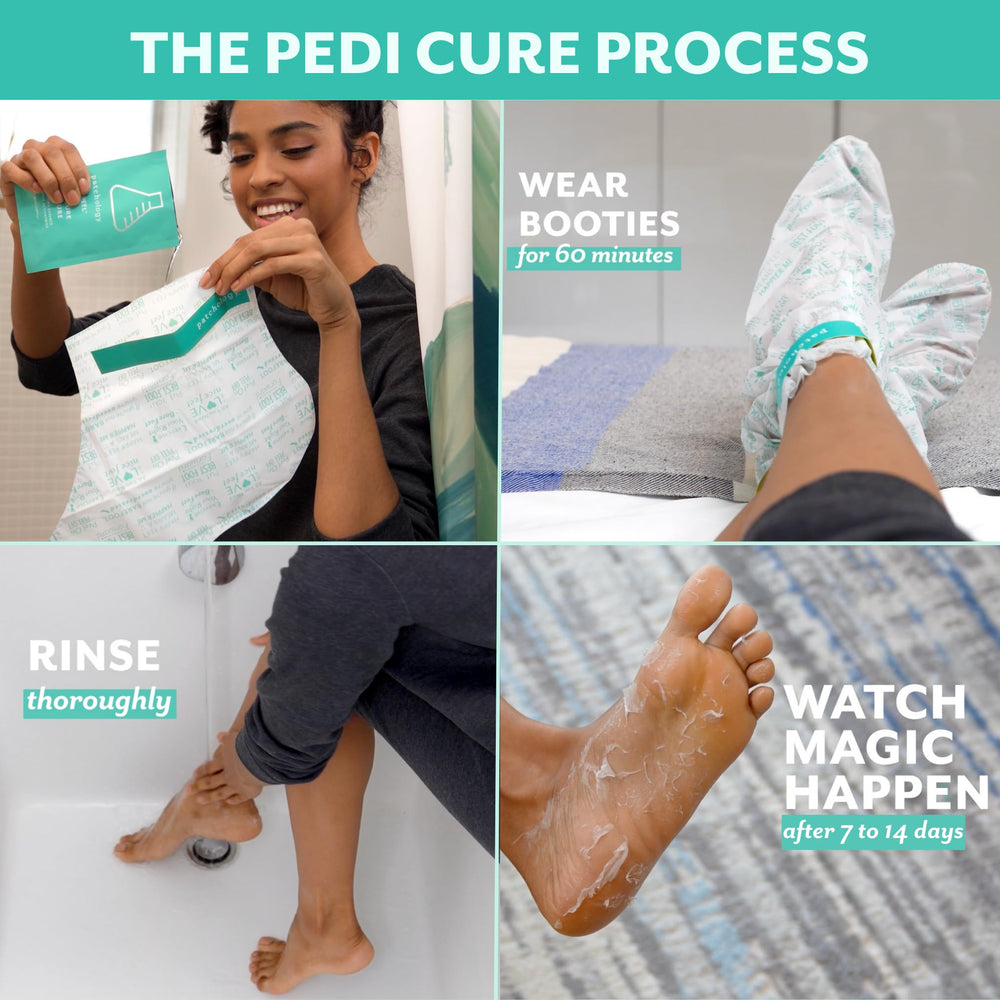 Two-pack Patchology PoshPeel Pedi Cure kit for dual treatment