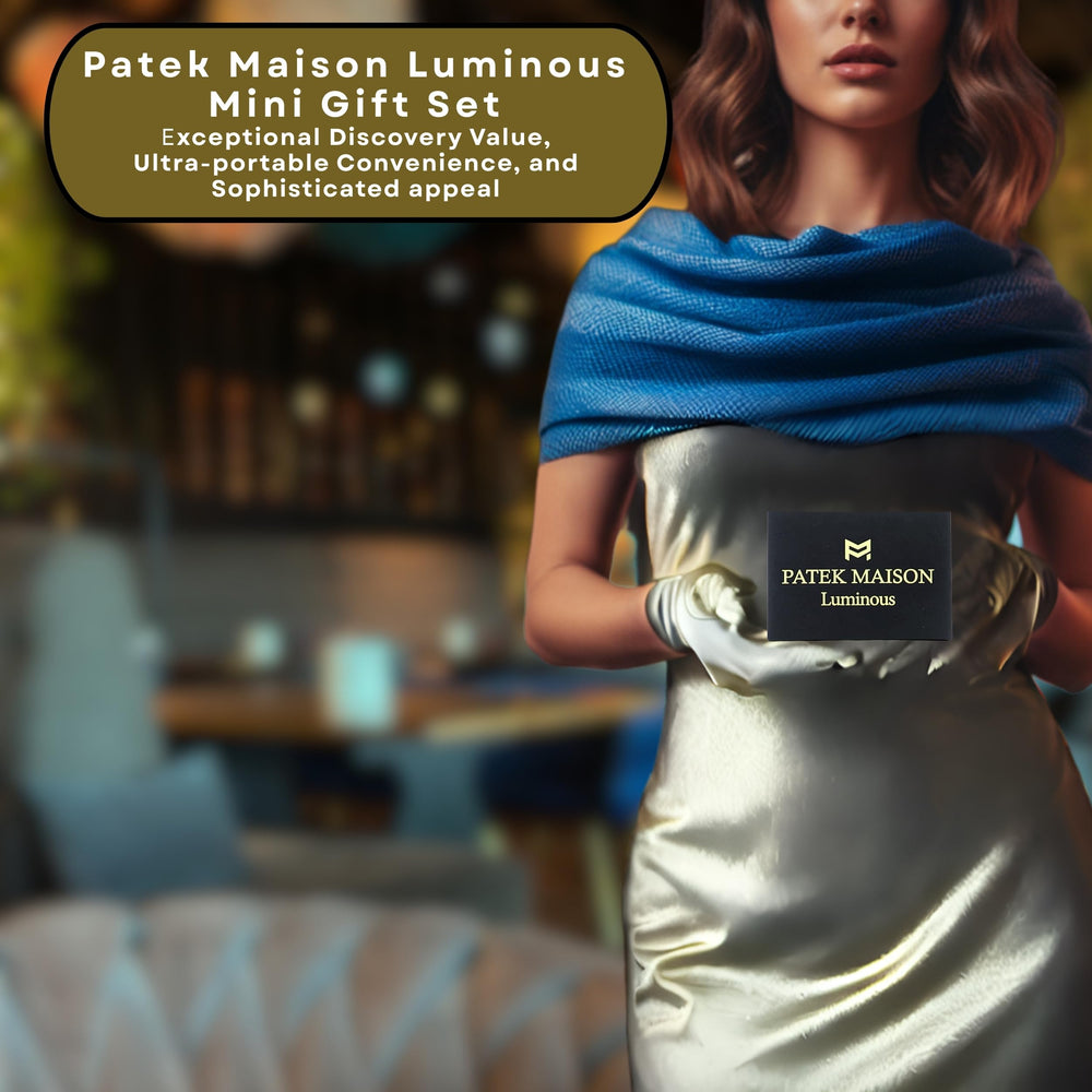 Patek Maison Luminous Discovery Box showing all five scents in one gift