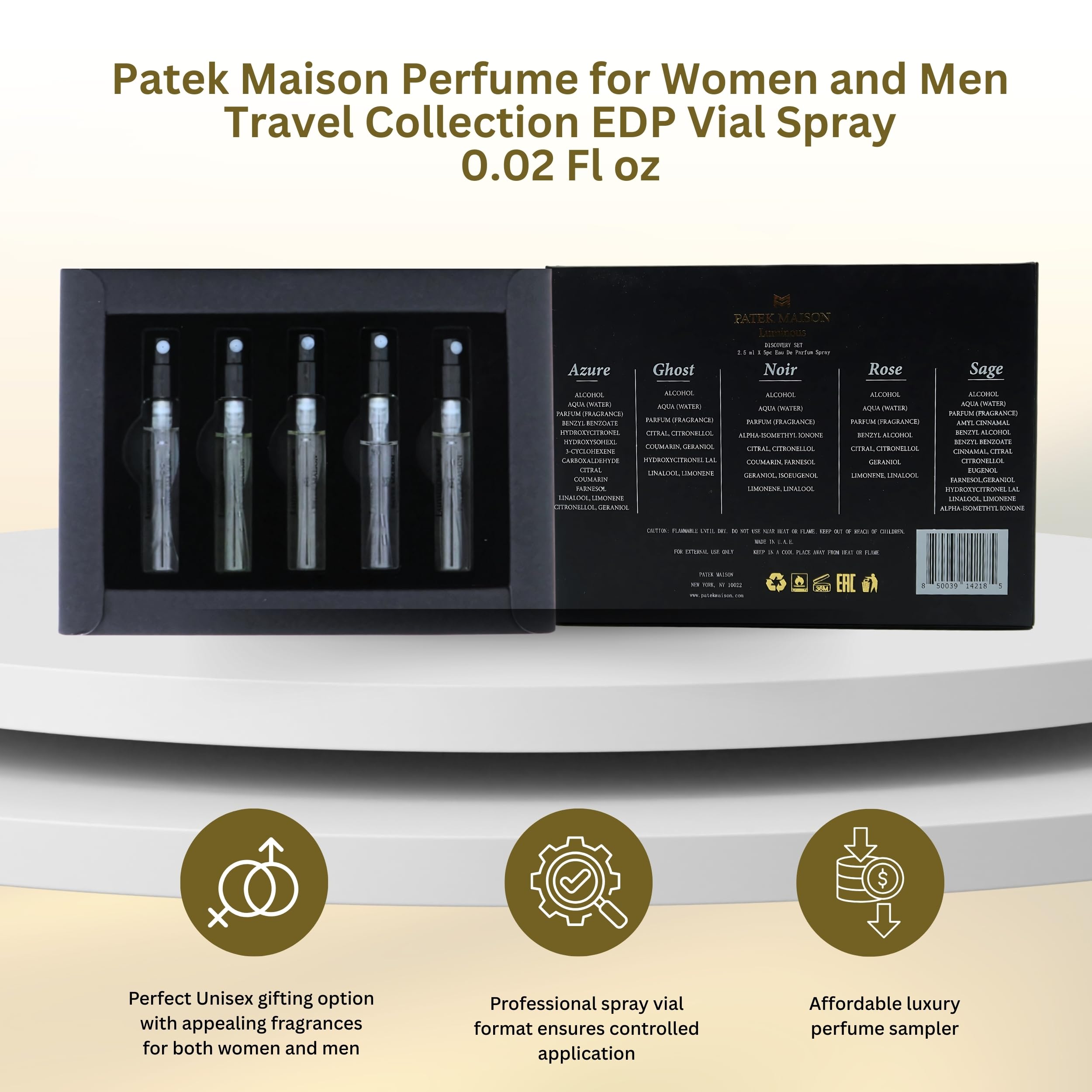 Patek Maison Luminous Ghost mini spray with contemporary, enigmatic aura for all genders