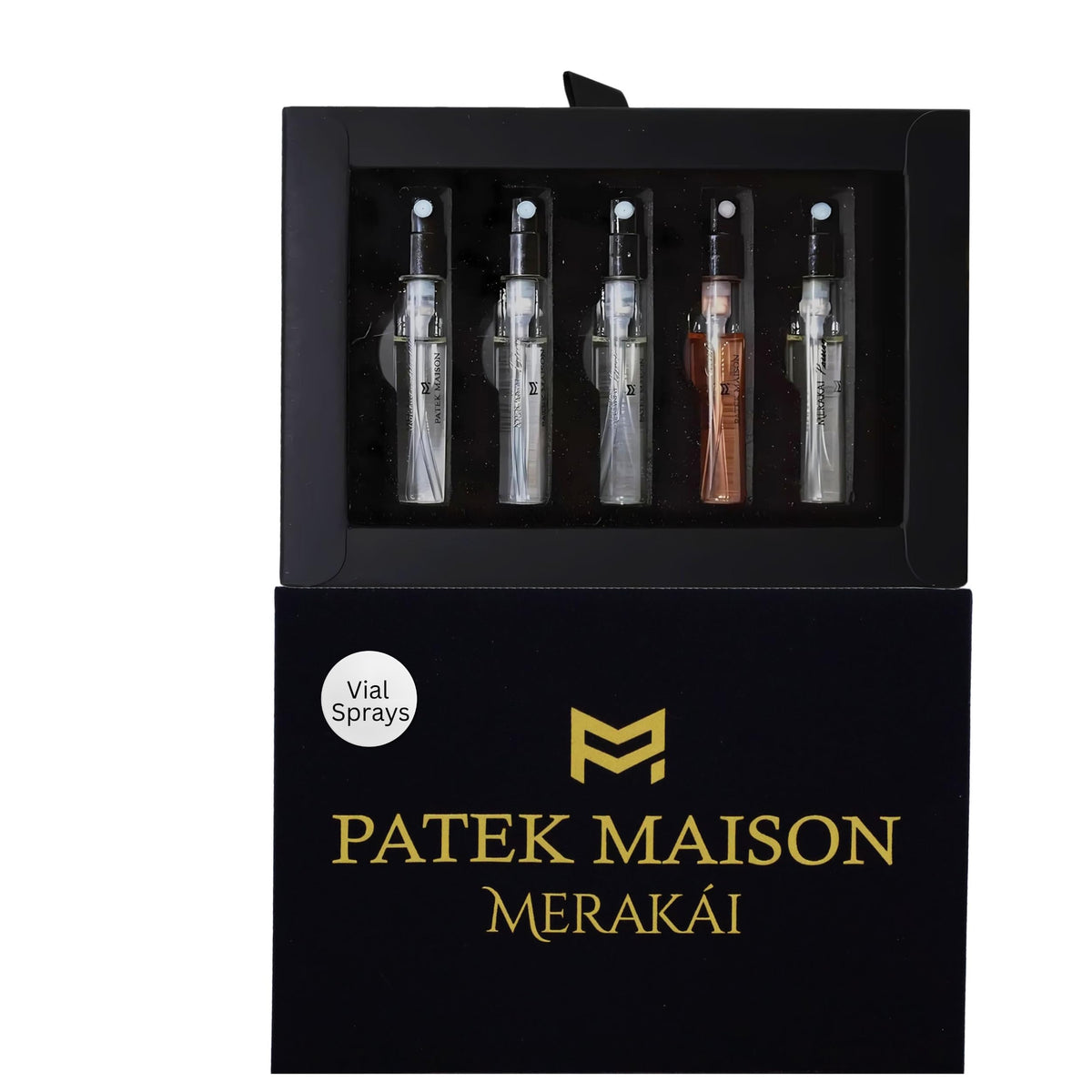 Patek Maison Merakai set packaging showing travel-friendly gift set.
