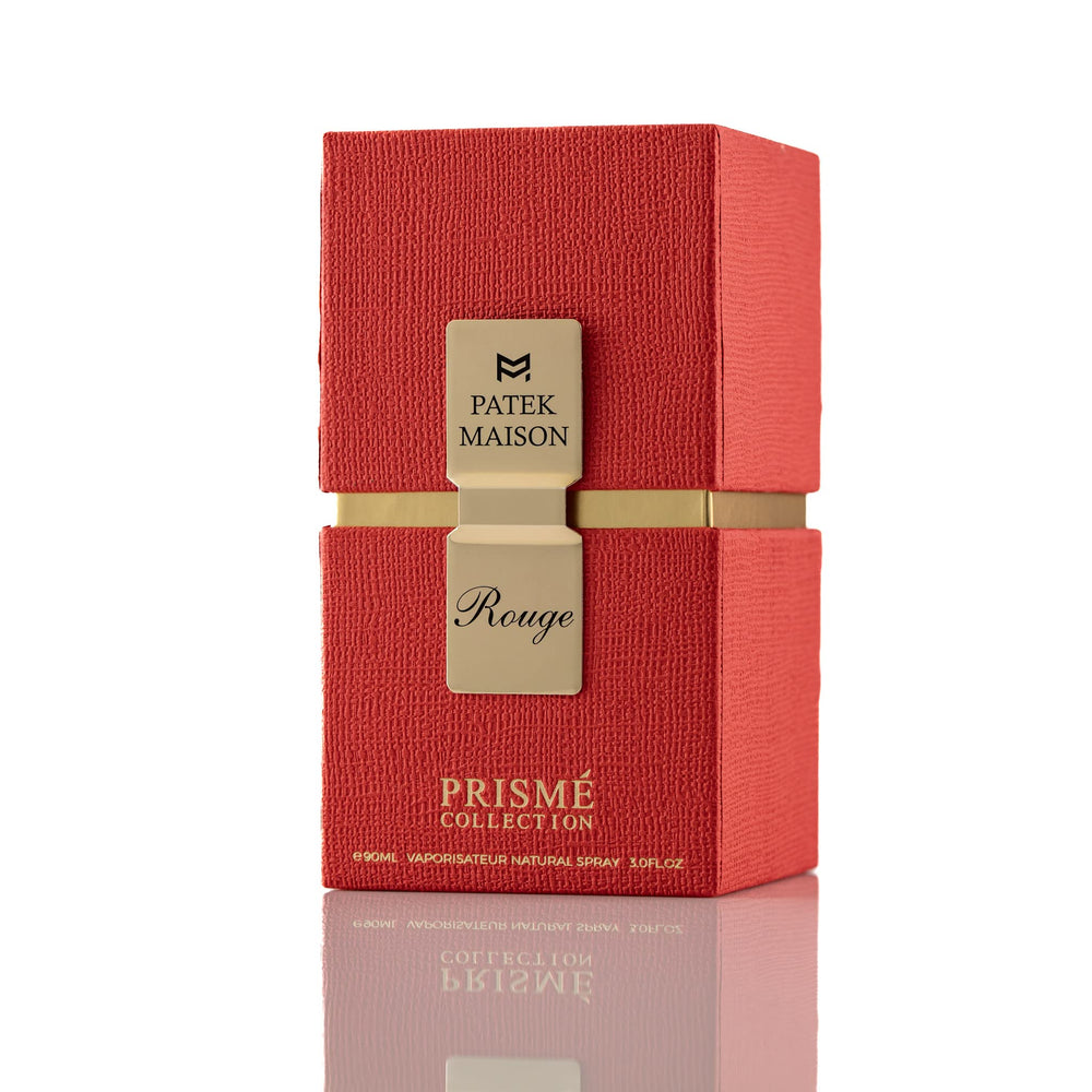 Patek Maison Prisme Rouge base notes close-up reveals earthy depth.