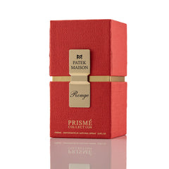 Patek Maison Prisme Rouge base notes close-up reveals earthy depth.