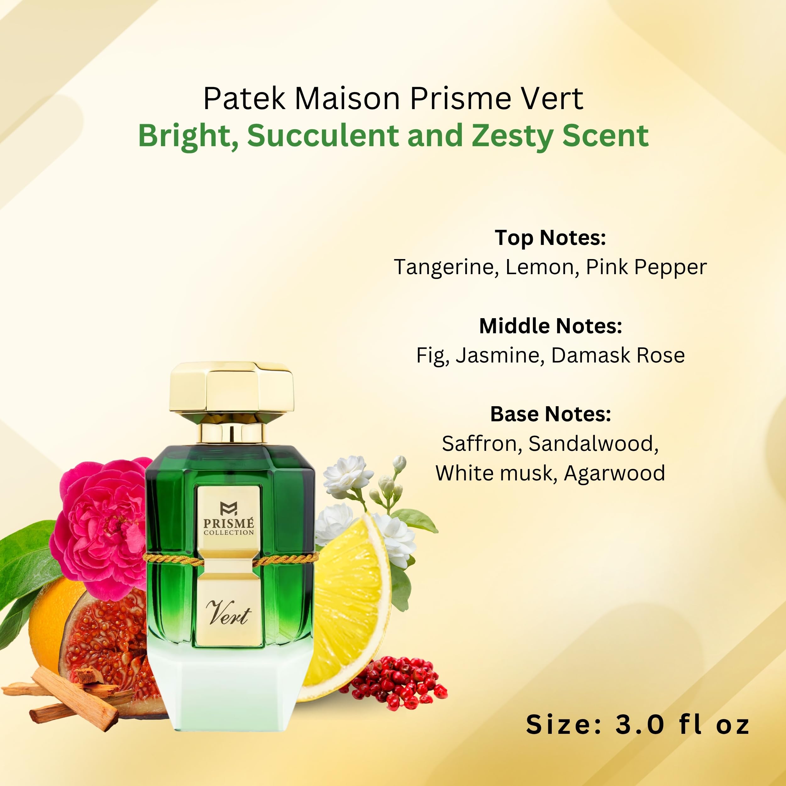 Patek Maison PRISME Vert spray-action, easy application.