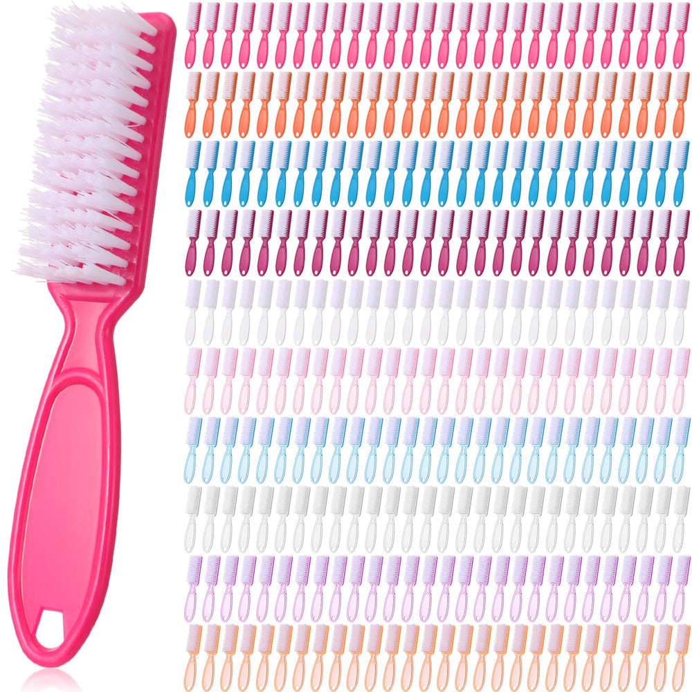 Patelai handle grip nail brush pack with non-slip handle for comfortable cleaning