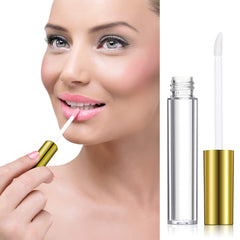 Patelai lip gloss tubes with transparent bottle to monitor remaining product