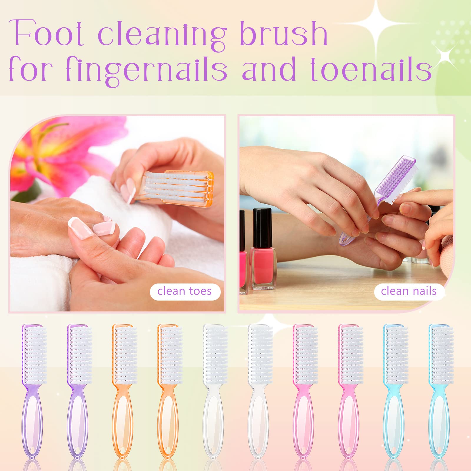 Patelai colorful handle brush set enhances daily grooming routines