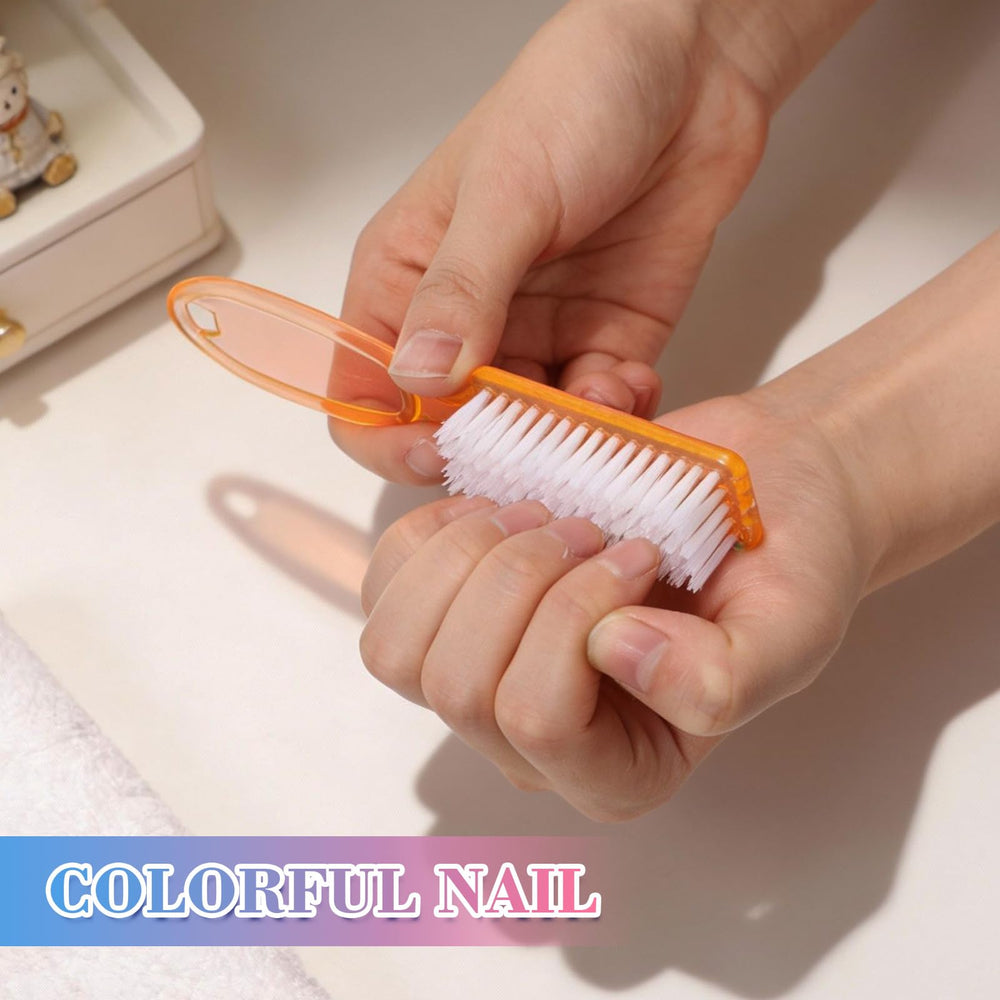 Patelai nail brush with hanging hole for easy bathroom storage
