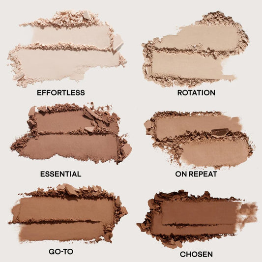 Patrick Ta Light Major Dimension Swatches reveal versatile neutrals for day to night looks.