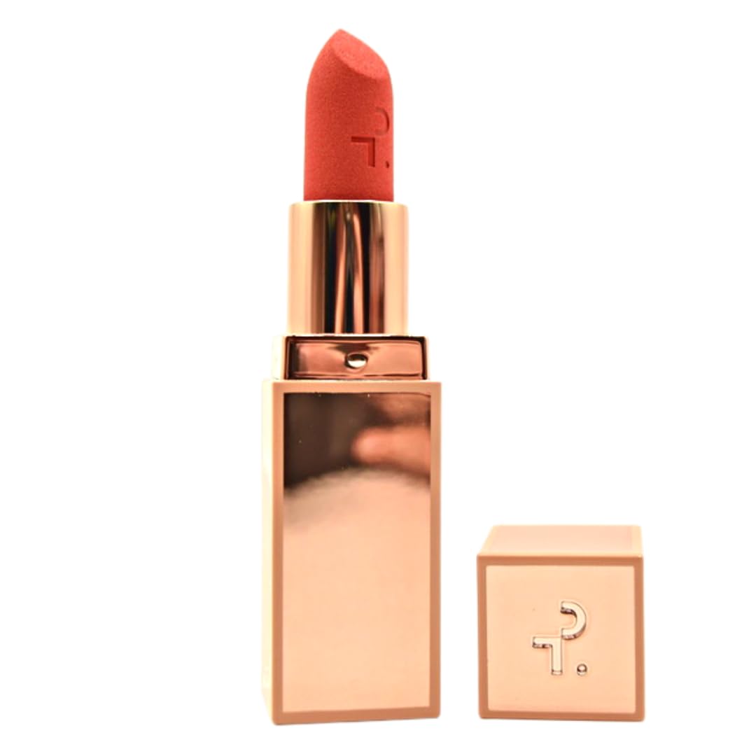 Patrick Ta Major Headlines Matte Suede Lipstick in She's Not From Here delivers coral color and long wear