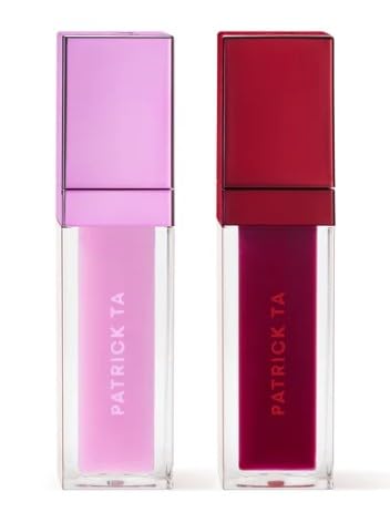 Patrick Ta Major Volume Plumping Gloss Duo in Main Stage delivers bold color and shine.