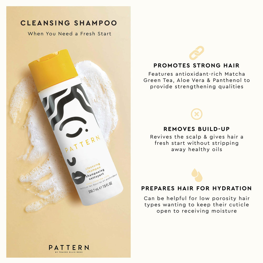PATTERN Beauty cleansing shampoo with aloe vera for soothing hydration of scalp