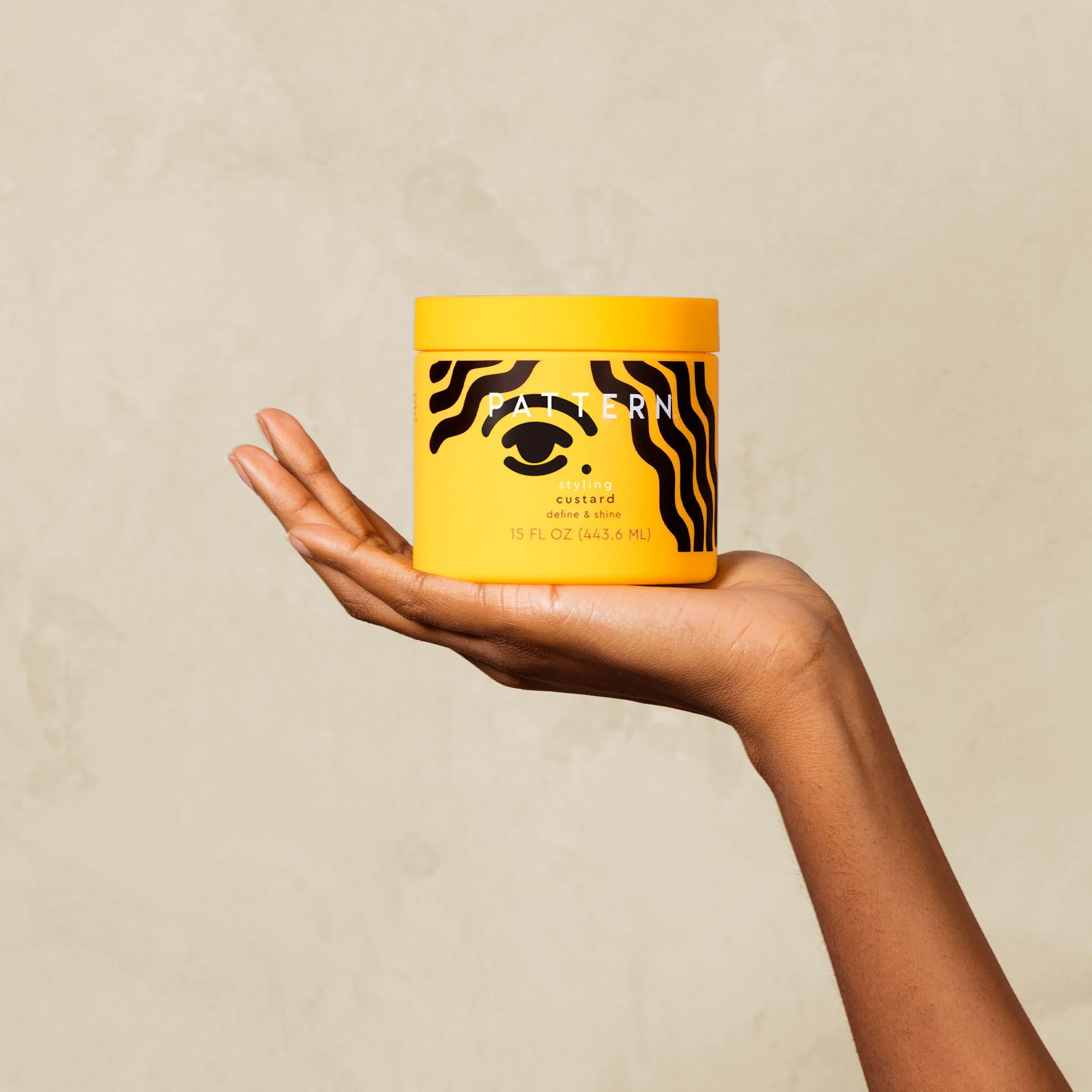 Pattern Beauty Styling Custard used for braid-outs and twist-outs with definition