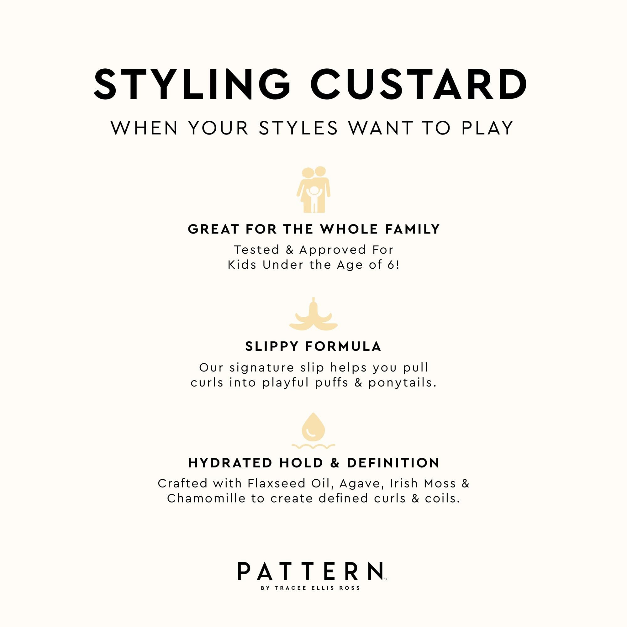 Pattern Beauty Styling Custard paraben-free and sulfate-free formula for sensitive scalps