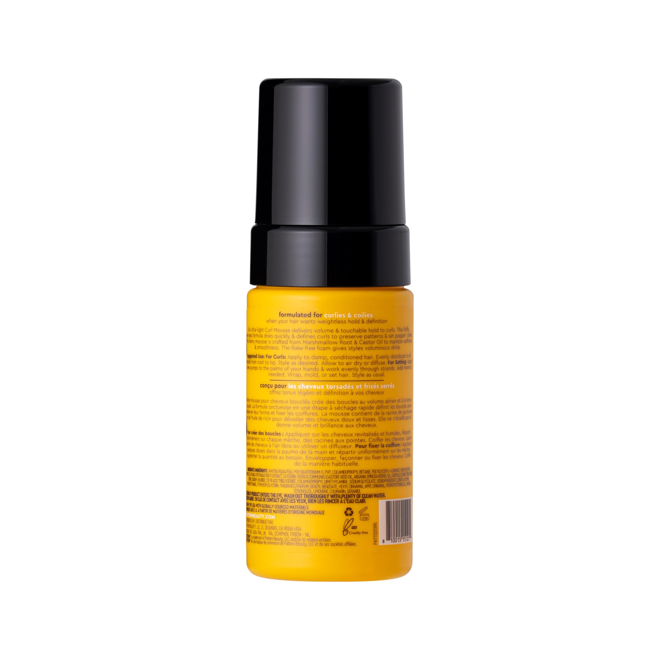 PATTERN Castor-oil infusion adds softness and flexible hold.
