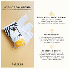 PATTERN Intensive Conditioner creamy texture ready for application on tight-texture curls.