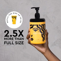 PATTERN Curl Gel highlights Cacay Oil ingredients for hair nourishment.
