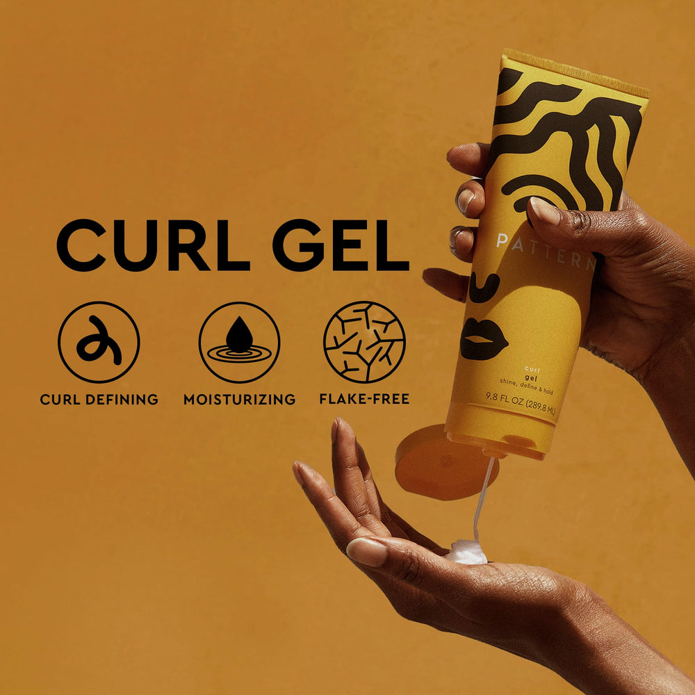 PATTERN Curl Gel ideal for wash-and-go routines on textured hair.