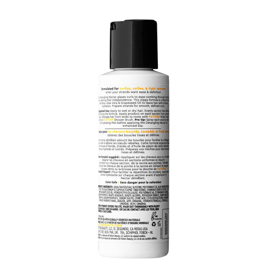 PATTERN Detangling Nectar jar closeup shows creamy texture for wet or dry hair