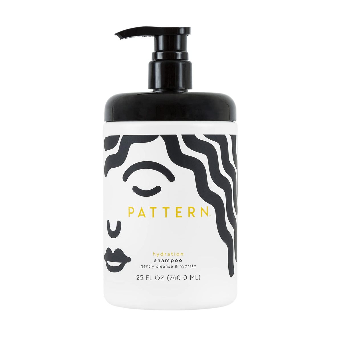 PATTERN Hydration Shampoo bottle for gentle cleansing of curls